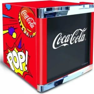 CUBES Coca Cola PopArt køleskab 48 L – Stilfuldt drikkekøleskab