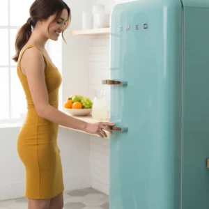 Alternative view of Smeg 50's style køleskab FAB28RDEG5 emerald green – retro charme