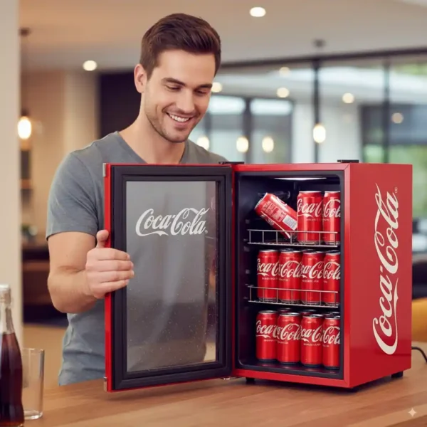 Scandomestic Coca Cola Highcube køleskab – stilfuldt og kompakt - Billede 4